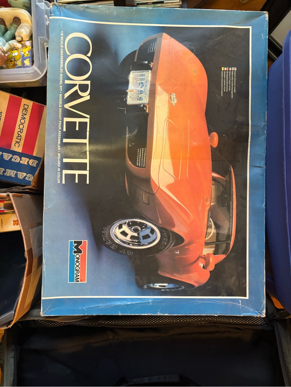 Corvette Car Model Kit - Orange